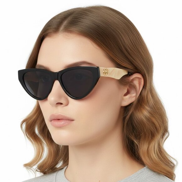 Gucci Accessories - New Gucci Blue Cat Eye Ladies Sunglasses GG1333S 004 58 GG1333S 004 58  Women  S